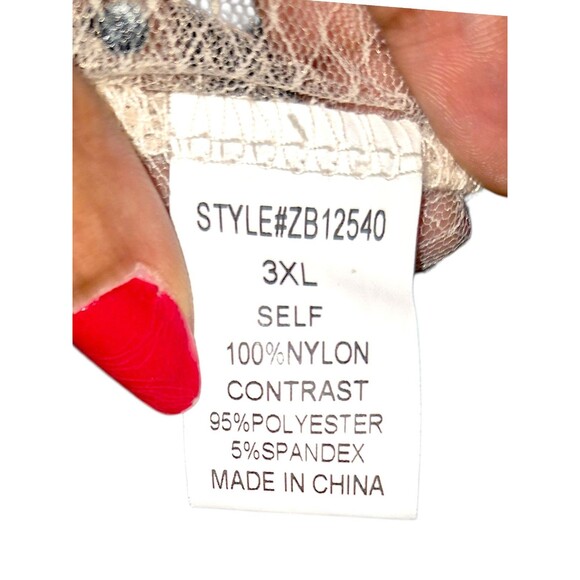 Zenobia Women's Glam Sheer Mesh Long Sleeve Sparkle Studded Top Sexy Tee Blouse - Picture 5 of 6